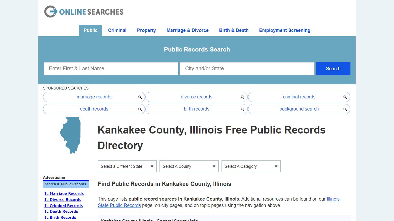 Kankakee County, Illinois Public Records Directory